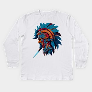 Chief Warrior Kids Long Sleeve T-Shirt